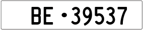 Truck License Plate